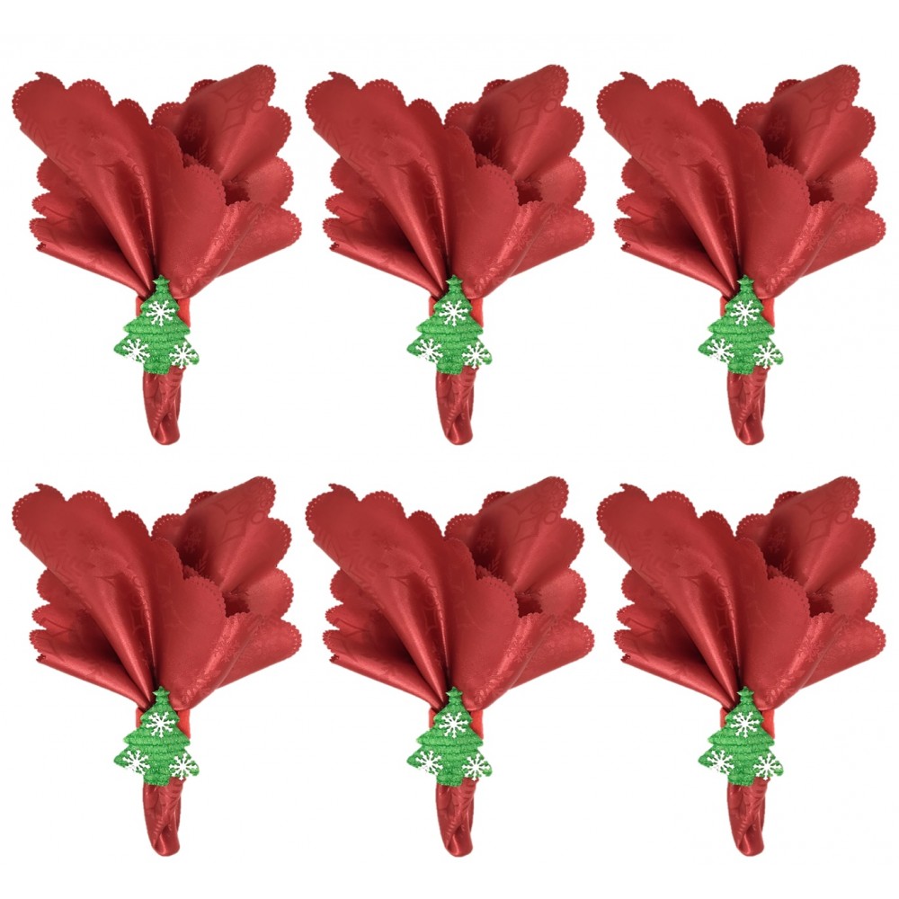 Jogo Americano Gobelin Estampa Floral Natal Bico de Papagaio 33x45cm 4  Peças - Magizi