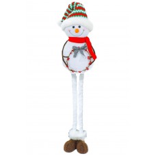 Jogo Papai Noel E Boneco De Neve Champagne Gold Pelúcia 38Cm